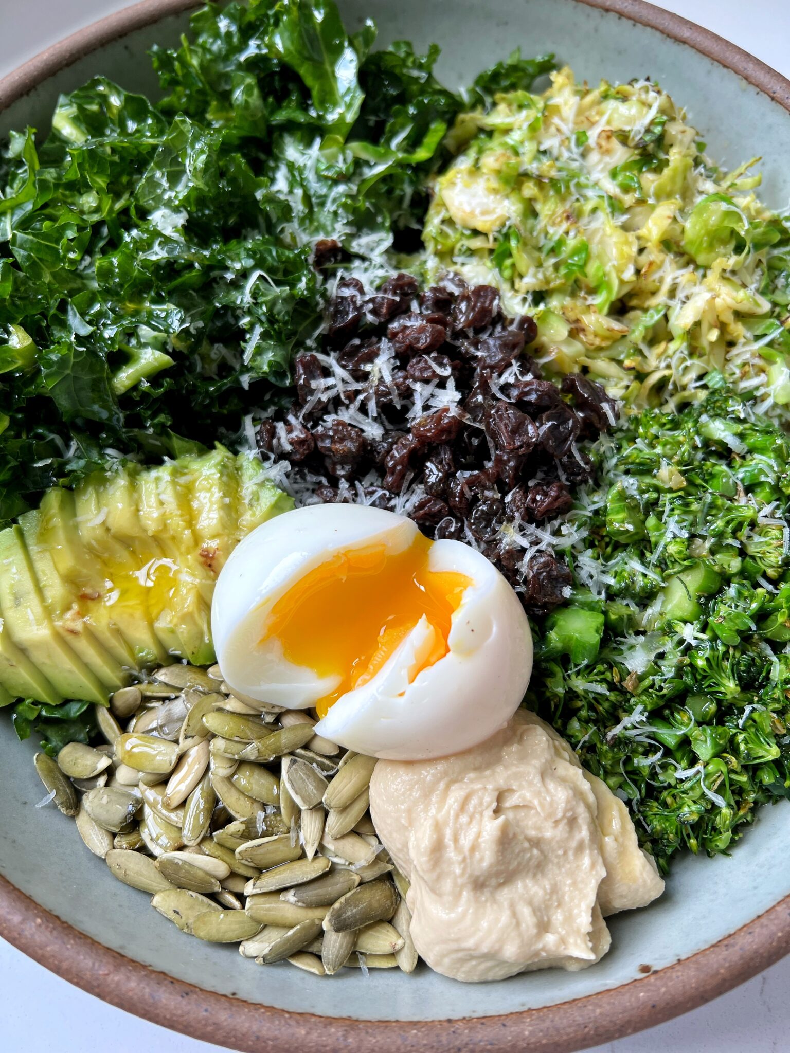 Shaved Broccolini Brussels Sprout And Kale Salad Rachlmansfield