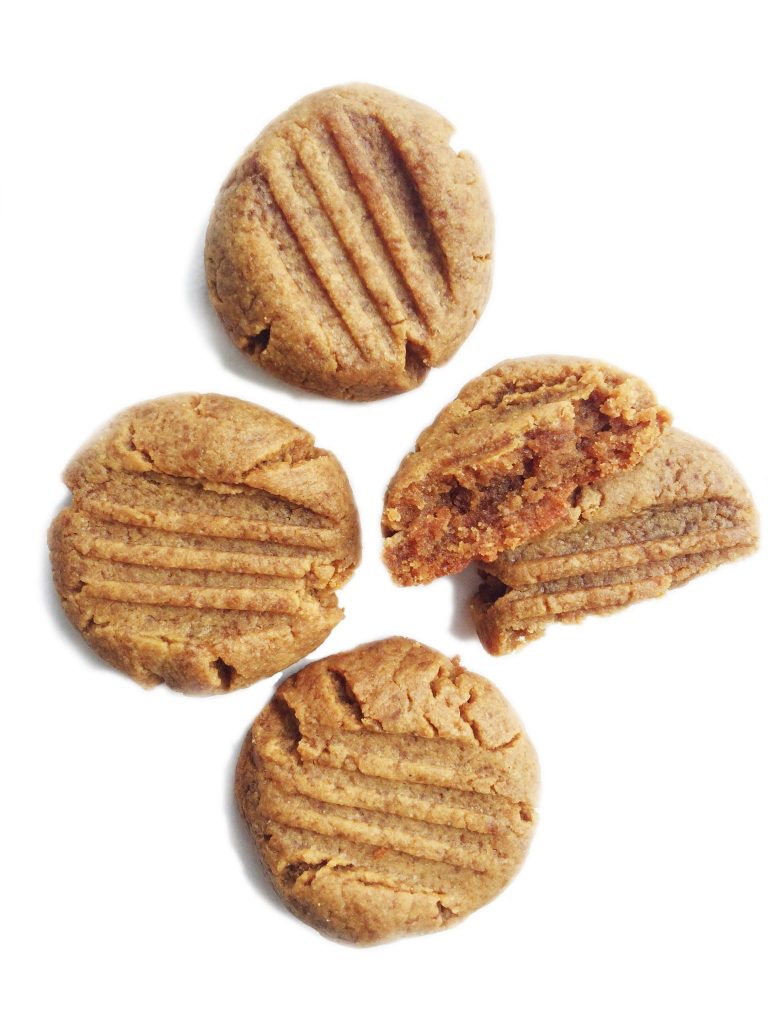 Grain & Dairy-free 3-ingredient Peanut Butter Cookies