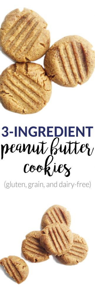 3-ingredient Peanut Butter Cookies