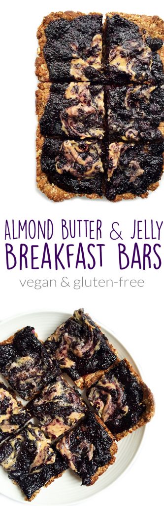Almond Butter & Jelly Breakfast Bars by rachLmansfield
