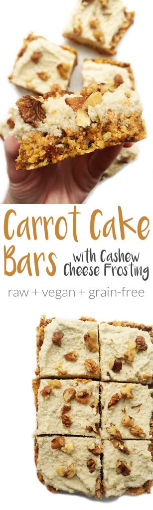 Raw Carrot Cake Bars & Cashew Cream Frosting by rachLmansfield