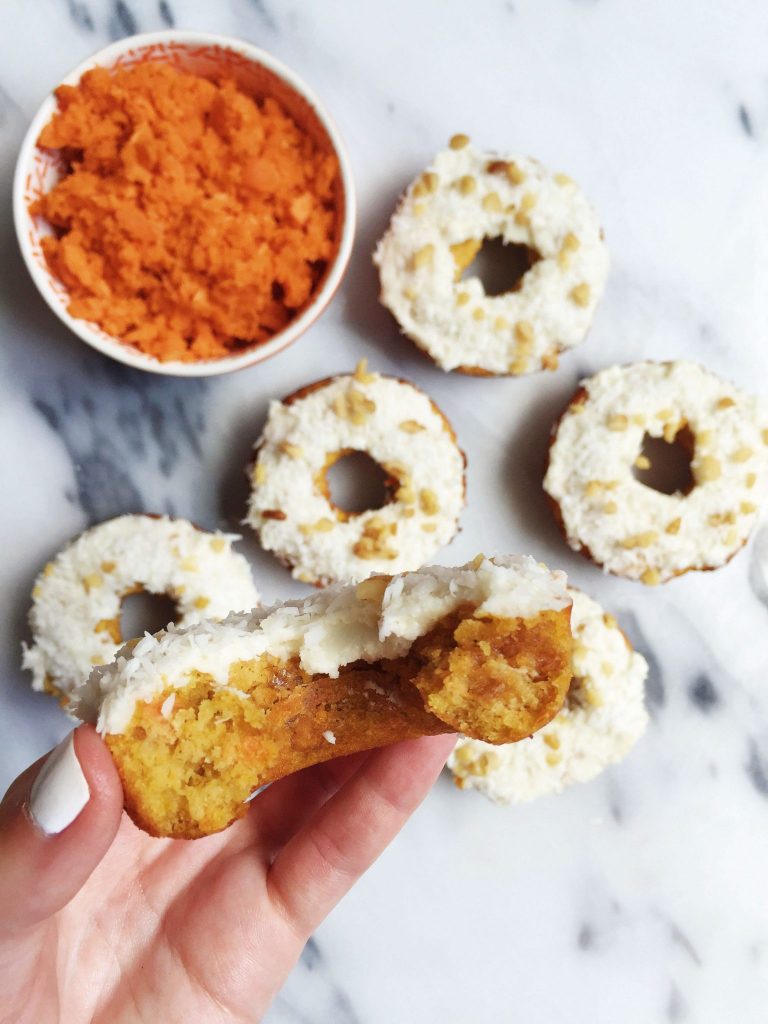 Paleo Carrot Cake Donuts made in under 15 minutes