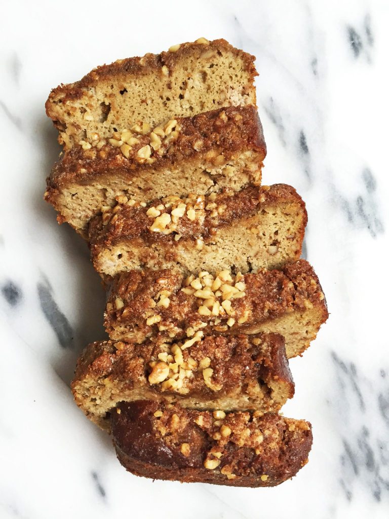 Paleo Cinnamon Streusel Banana Bread