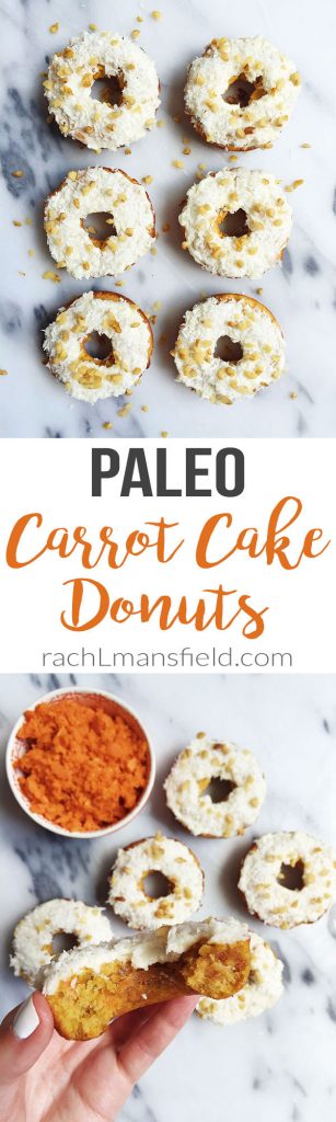 Paleo Carrot Cake Donuts made in under 15 minutes