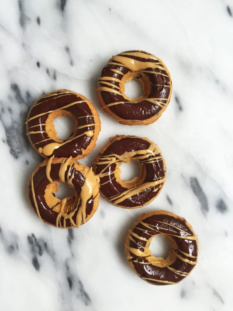 Paleo Almond Butter Cup Donuts made with less than 10 ingredients