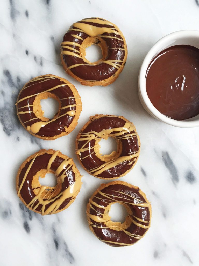 Paleo Almond Butter Cup Donuts made with less than 10 ingredients