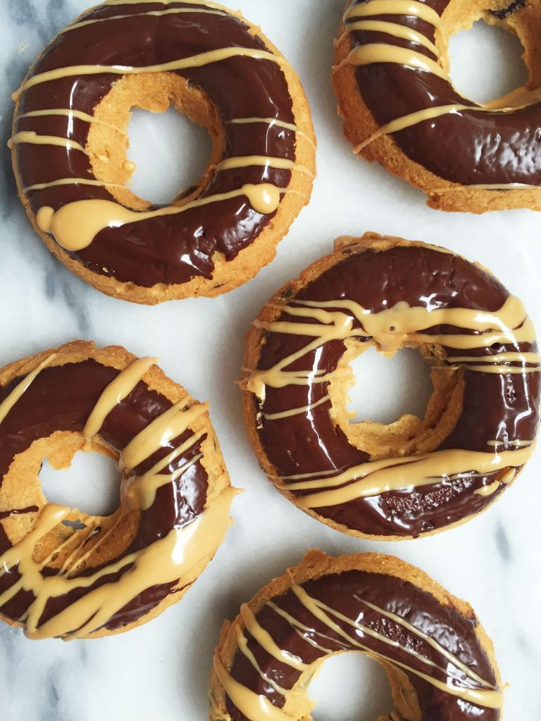 Paleo Almond Butter Cup Donuts made with less than 10 ingredients