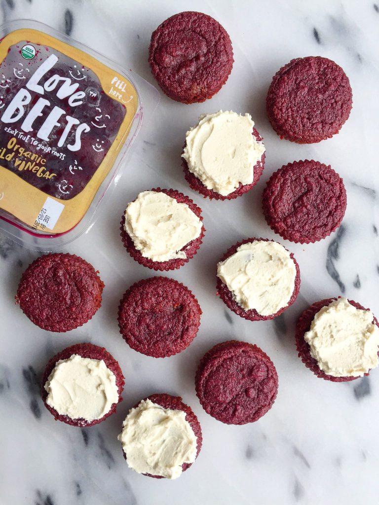 Healthy Homemade Red Velvet Cupcakes made grain, gluten & dairy-free!