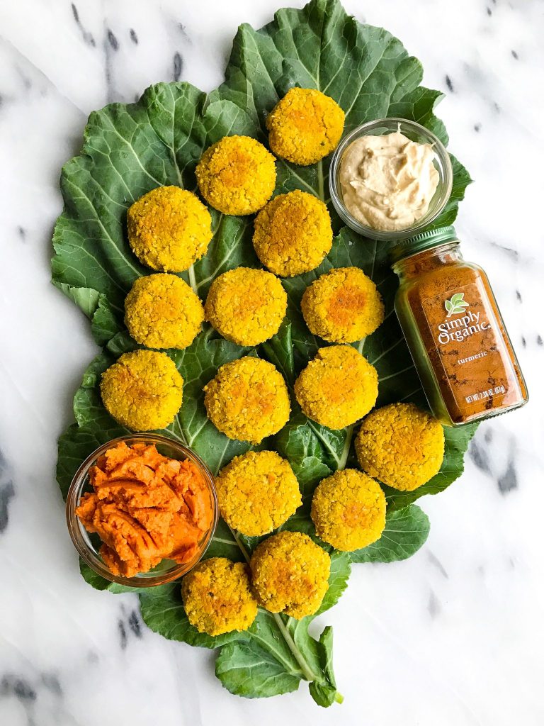 Super Simple Turmeric Falafel that is vegan and grain-free!