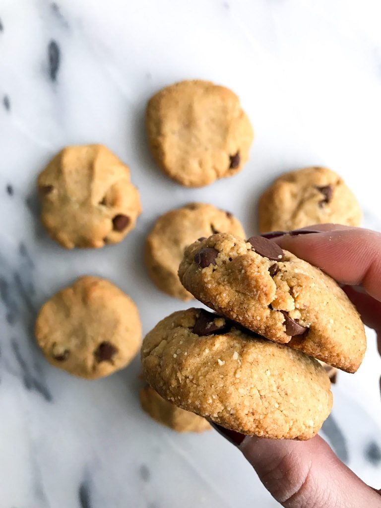 Super Doughy Vegan Chocolate Chip Cookies (grain-free)