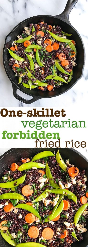 One-Skillet Vegetarian Fried Forbidden Rice