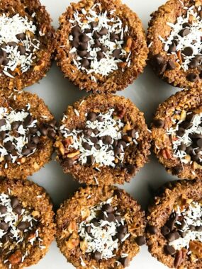 Vegan and Grain-free Magic Cookie Cups for a deliciously healthy dessert!