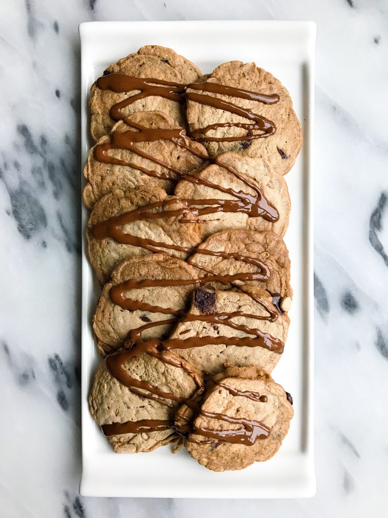 Double Chocolate Oatmeal Pancakes for a delicious gluten & dairy-free breakfast