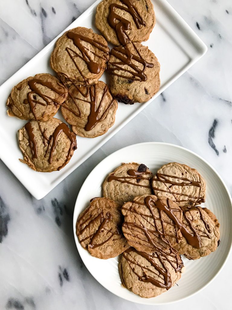 Double Chocolate Oatmeal Pancakes for a delicious gluten & dairy-free breakfast