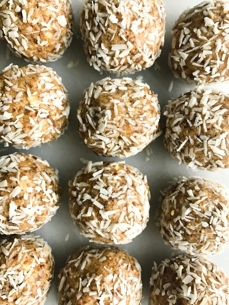 Nutty Coconut Raw Bliss Balls for an easy Whole30-friendly snack made with simple ingredients