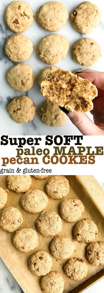 Super Soft Paleo Maple Pecan Cookies