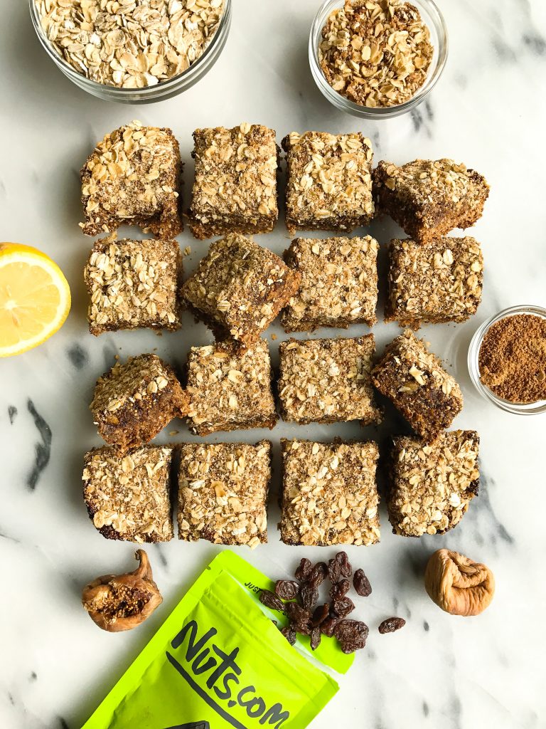 Triple Layer Oatmeal Fig Bars that are gluten free, vegan and DREAMY!
