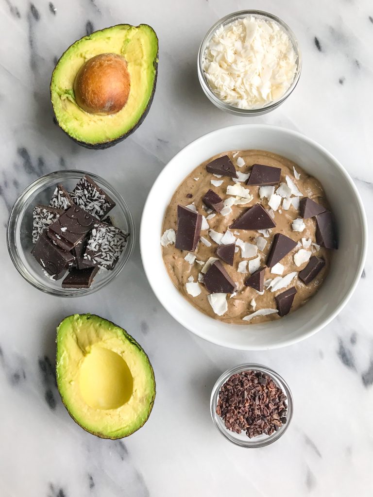 Dark Chocolate Avocado Orgasm Smoothie made with dreamy ingredients for a low sugar smoothie!