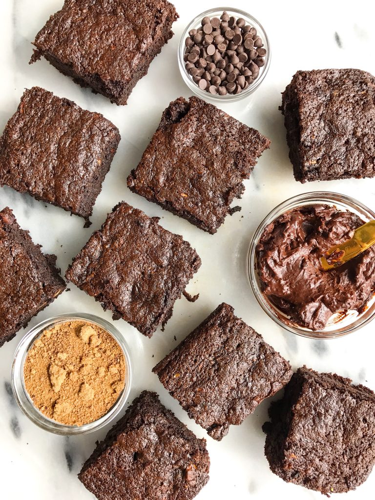Chocolate Frosted Zucchini Brownies 