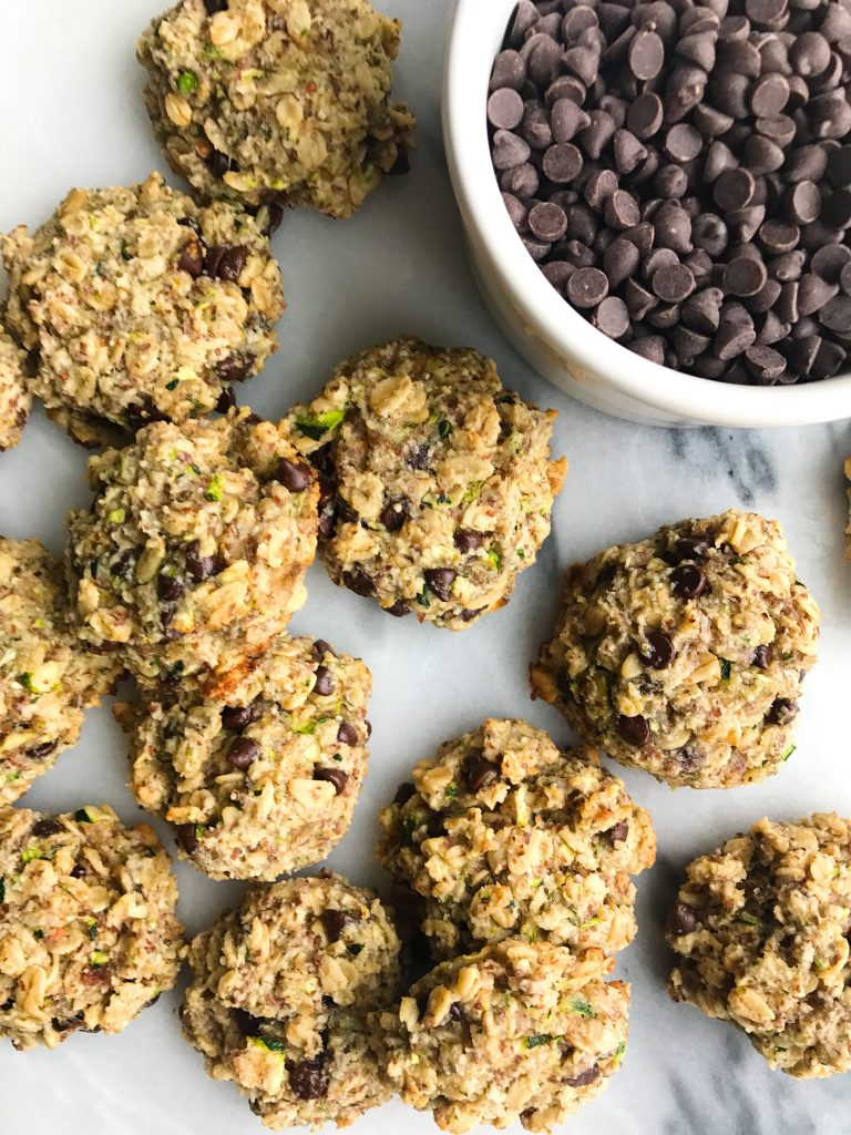 Breakfast-y Chocolate Chip Zucchini Bread Cookies (vegan)