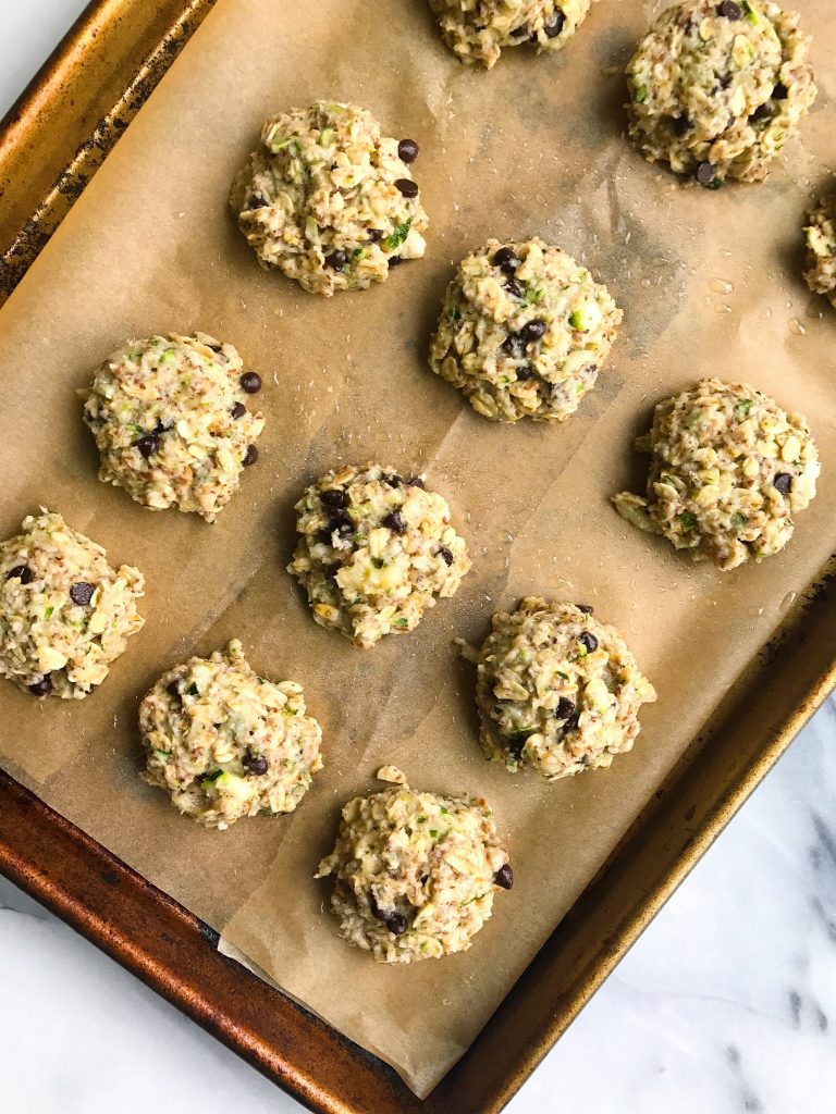 Breakfast-y Chocolate Chip Zucchini Bread Cookies (vegan)