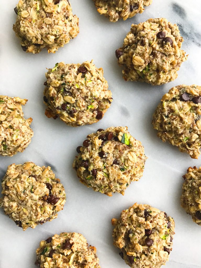 Breakfast-y Chocolate Chip Zucchini Bread Cookies (vegan)