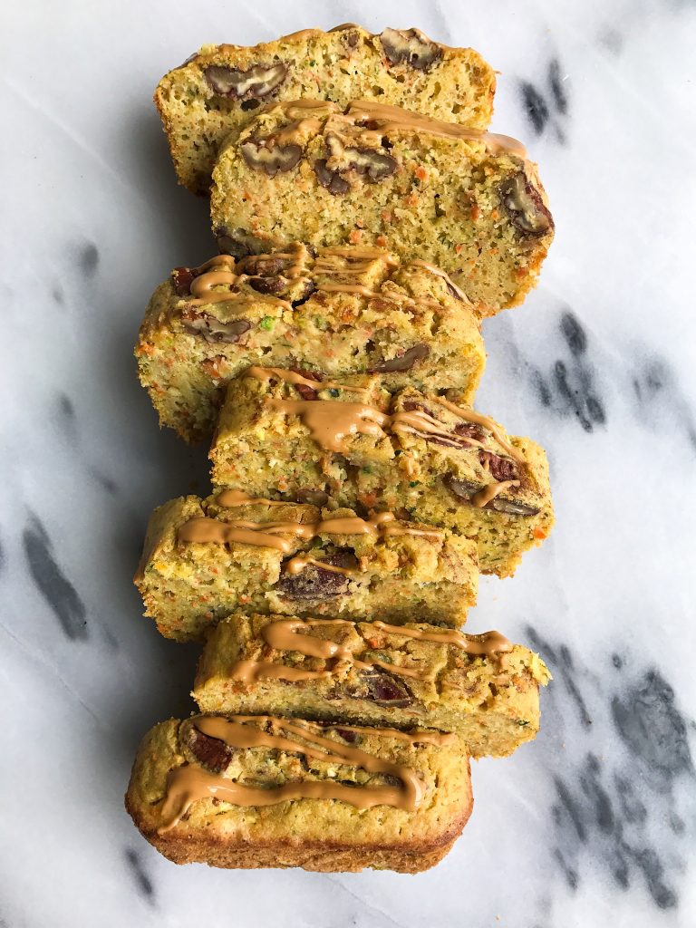 Chickpea Flour Carrot Zucchini Bread (gluten-free, dairy-free)