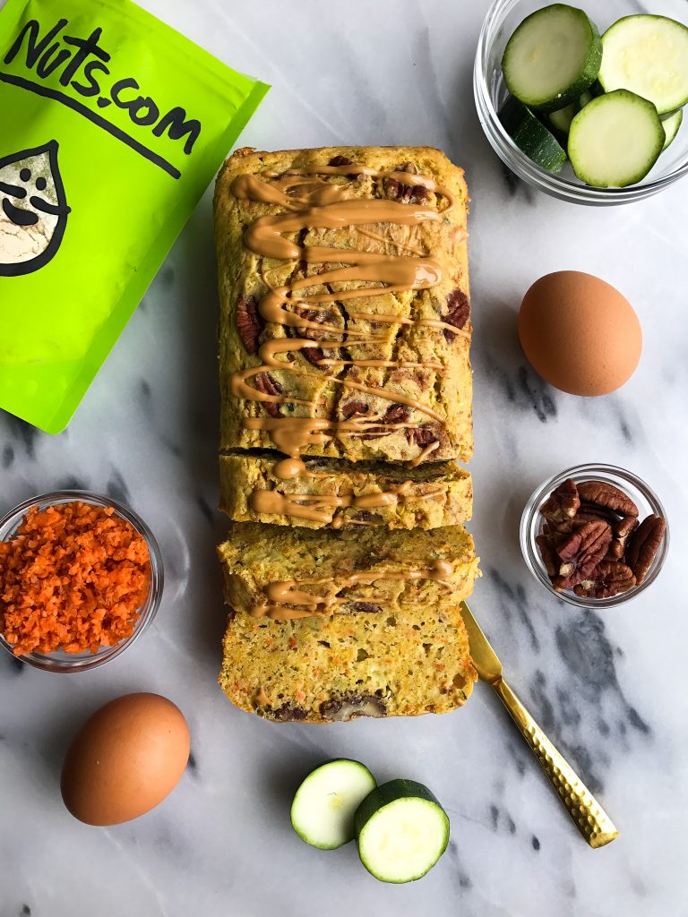 Chickpea Flour Carrot Zucchini Bread (gluten-free, dairy-free)