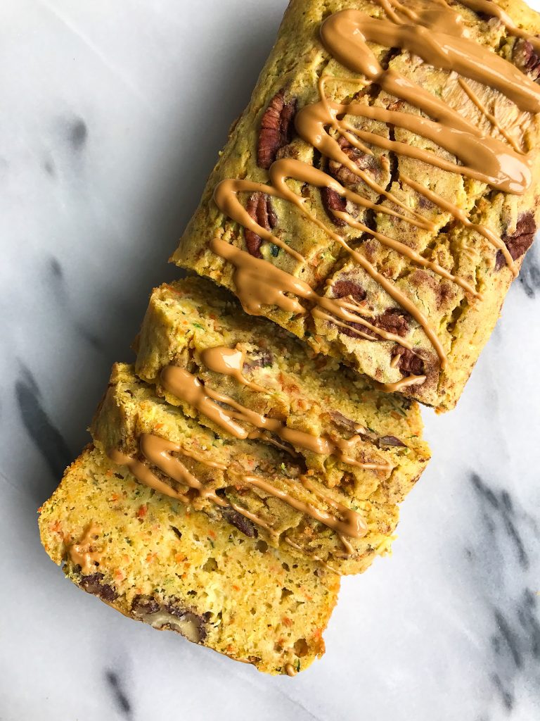 Chickpea Flour Carrot Zucchini Bread (gluten-free, dairy-free)