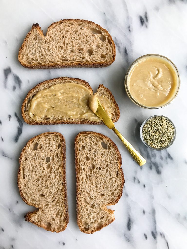 Cilantro + Hemp Seed Tuna Salad on Crispy Toast