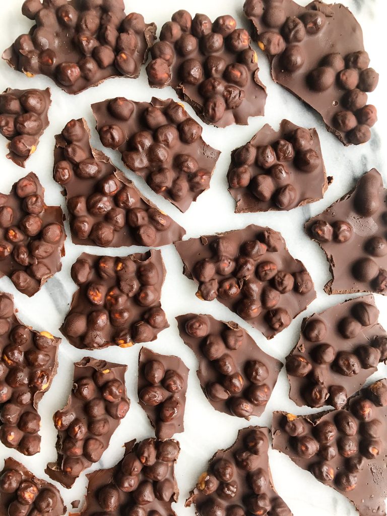 3-ingredient Dark Chocolate Chickpea Bark