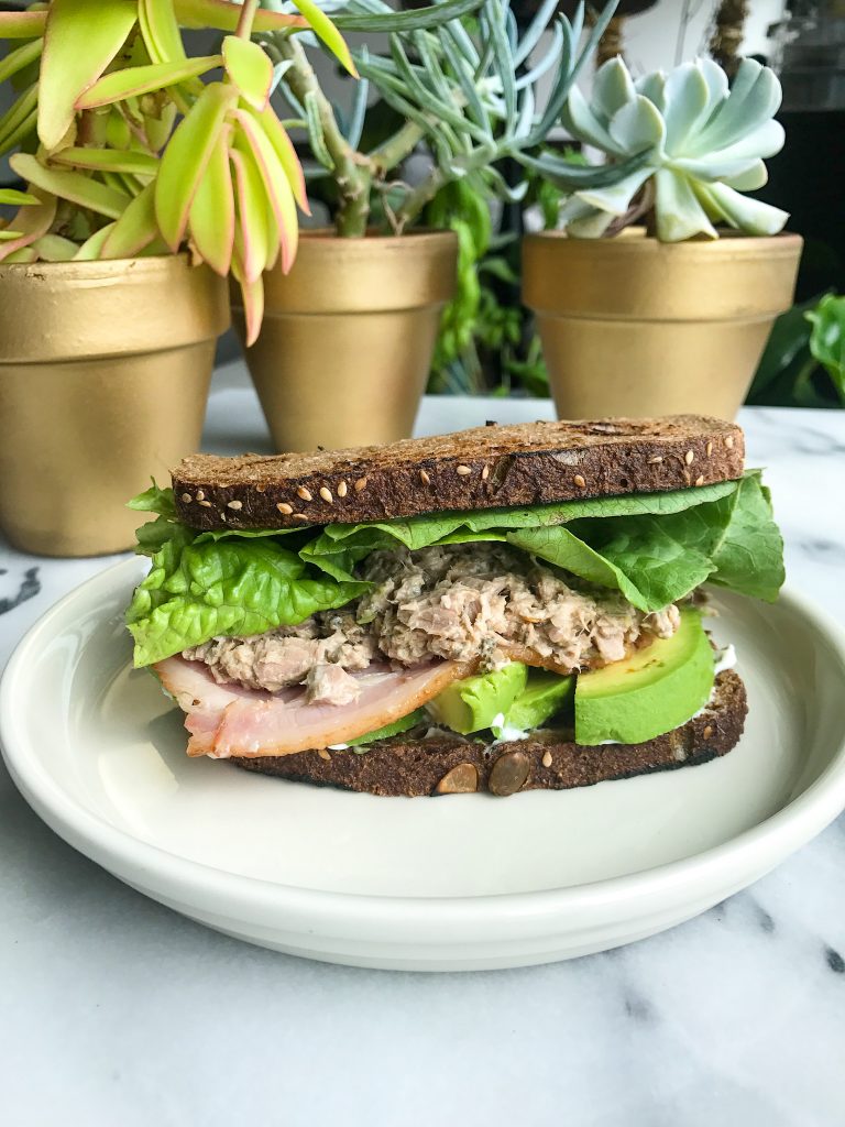 Crispy Bacon Avocado Tuna Club Sandwich for a twist on your usual Turkey Club Sandwich!
