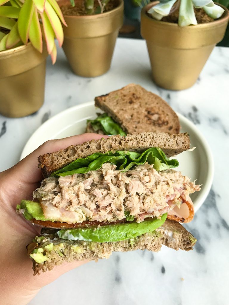 Crispy Bacon Avocado Tuna Club Sandwich for a twist on your usual Turkey Club Sandwich!