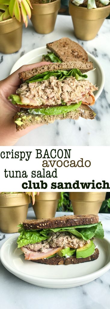 Crispy Bacon Avocado Tuna Club Sandwich for a twist on your usual Turkey Club Sandwich!