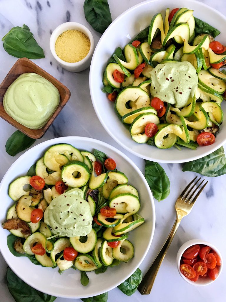 Easy Basil Alfredo Sauce vegan whole30 rachLmansfield