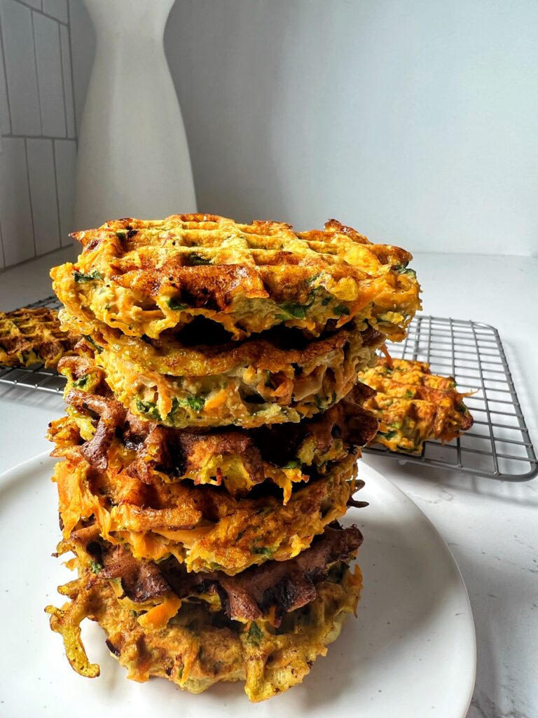 Savory Sweet Potato Waffles (DF) - Baking with Nessa