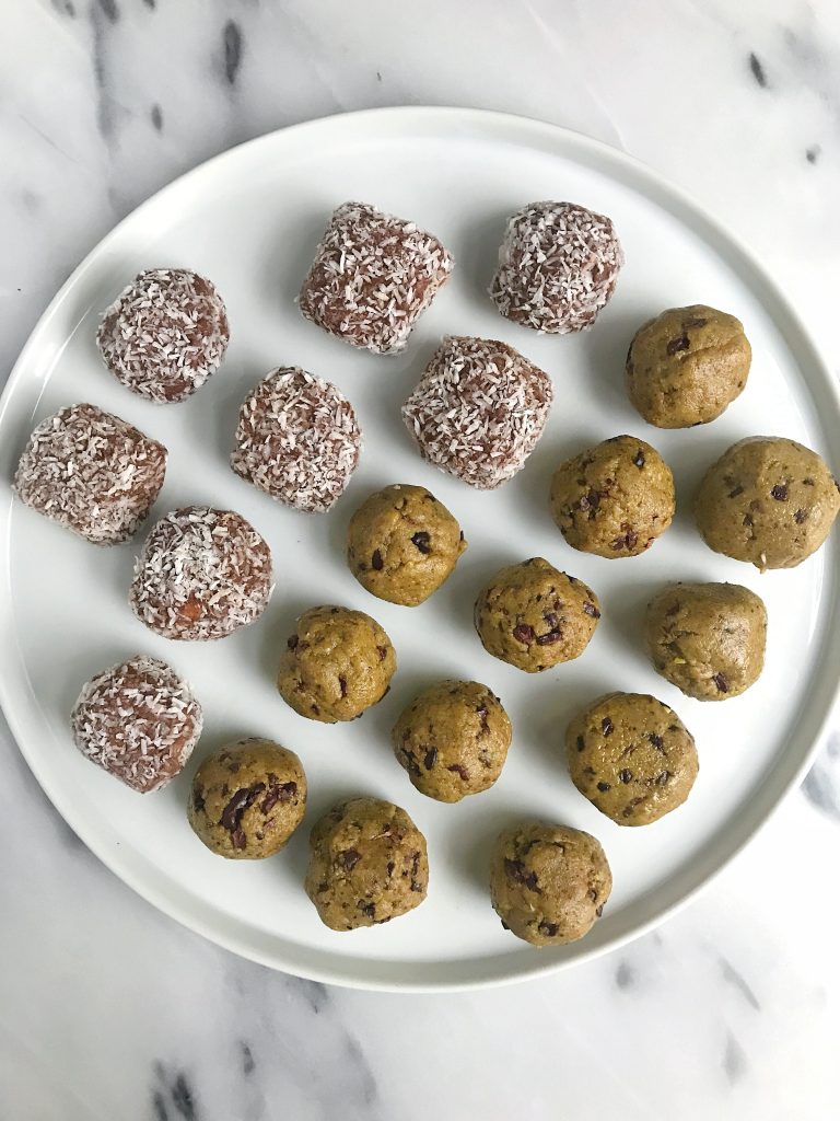 Triple Nut Pistachio Cacao Snack Balls made with wholesome ingredients for paleo snack!