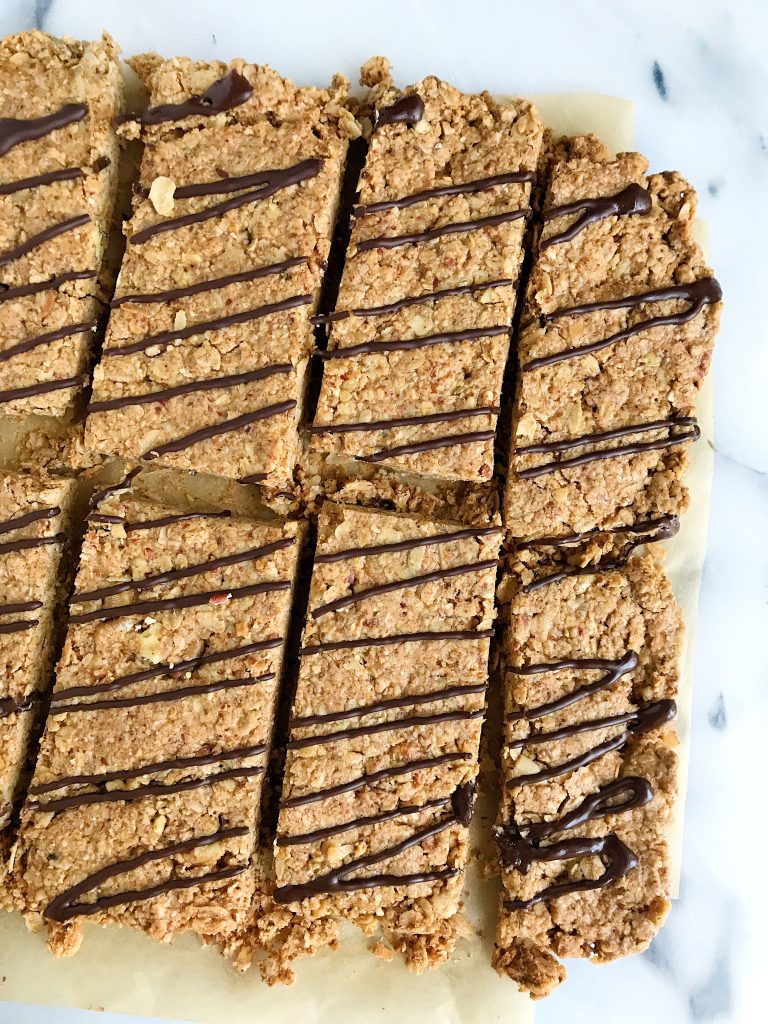 Homemade Vegan Breakfast Granola Bars that are gluten-free and made with oats, nuts and other simple goods!