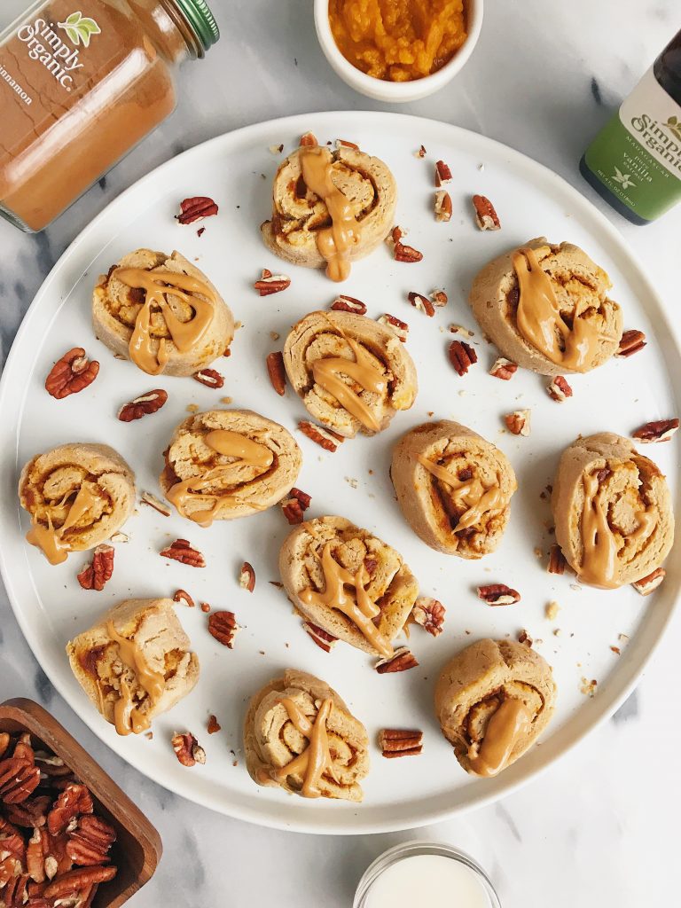 Mini Sweet Potato Cinnamon Rolls (vegan + gluten-free)