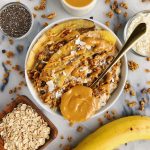 Classic Overnight Oats with Caramelized Bananas and an extra boost from MCT oil!