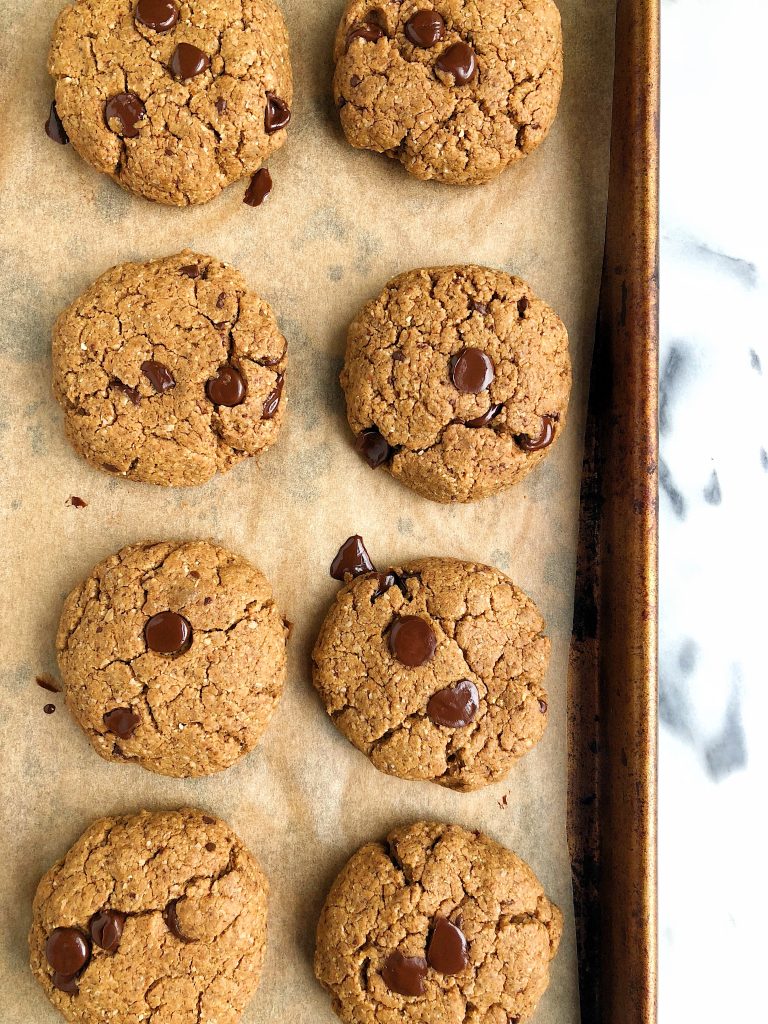 Vegan Dark Chocolate Chunk Protein Cookie Cakes - rachLmansfield