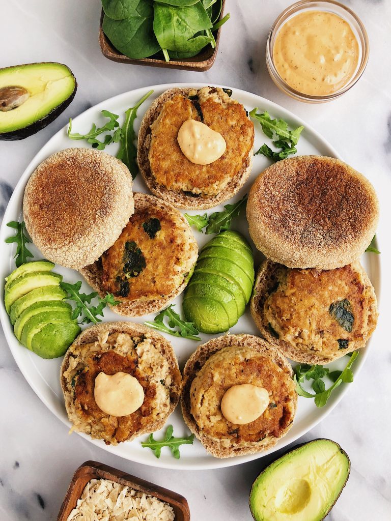 Healthy Homemade Salmon Burgers made with paleo ingredients and they are egg-free!