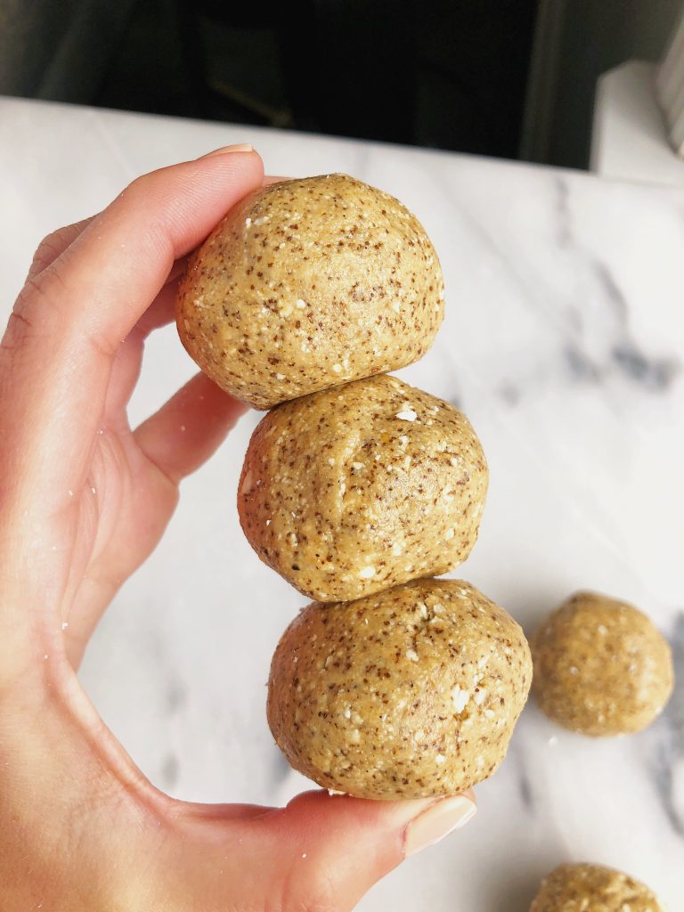 Fatty Coconut Snack Bites made with no added sugar and popcorn for an extra crunch factor!
