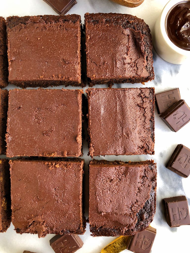 The Best Paleo Chocolate Sheet Cake made with coconut flour, coconut milk and all nut-free ingredients paired with a homemade chocolate ganache that is refined sugar-free!