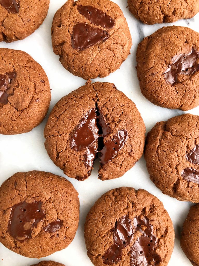 Double Chocolate Coconut Oil Cookies that are gluten-free, dairy-free and uses coconut oil instead of butter!