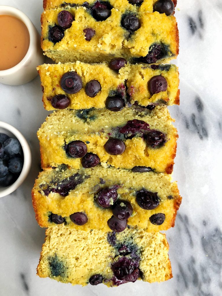Paleo Lemon Berry Pound Cake made with all paleo, gluten-free and nut-free ingredients for an easy pound cake loaf!