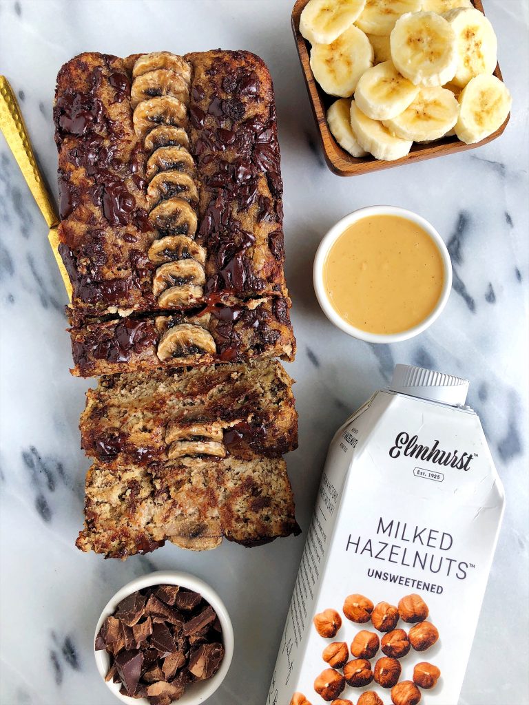 Paleo Chocolate Chunk Tahini Banana Bread made with all dairy-free, gluten-free ingredients with no refined sugars!