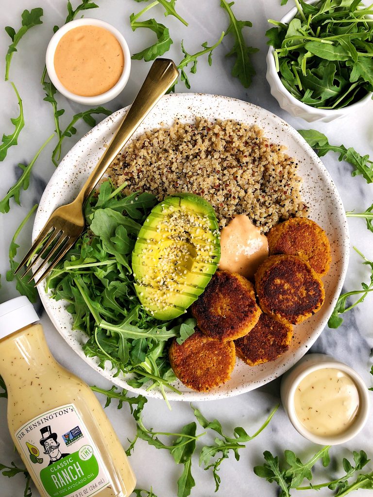 Chickpea-less Sweet Potato Falafels made with grain-free ingredients for an easy and delicious vegan-friendly recipe!