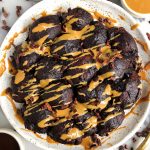 Vegan Double Chocolate Peanut Butter Monkey Bread made with gluten-free ingredients for an easy and delicious homemade monkey bread. Great for a sweet breakfast, brunch or snack!