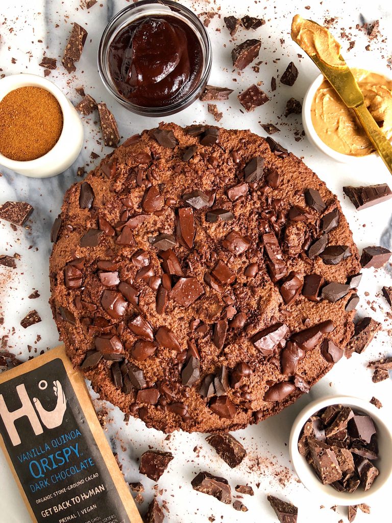 Paleo Deep Dish Double Chocolate Chunk Brownies made with all gluten-free, grain-free and dairy-free ingredients for an epic brownie recipe!